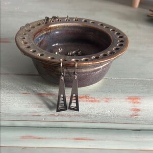 Silver Geometric Earrings